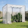 image:imageVEVOR Walkin Greenhouse 54 x 811 x 772 Greenhouse for Outdoors with Windows PE Cover 2 Tiers 14 Shelves RollUp Zipper Door Walk in Green House Portable Plant Garden Hot House for BackyardWhite