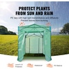 image:imageVEVOR Walkin Greenhouse 54 x 811 x 772 Greenhouse for Outdoors with Windows PE Cover 2 Tiers 14 Shelves RollUp Zipper Door Walk in Green House Portable Plant Garden Hot House for BackyardGreen