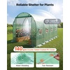 image:imageVEVOR Walkin Greenhouse 54 x 811 x 772 Greenhouse for Outdoors with Windows PE Cover 2 Tiers 14 Shelves RollUp Zipper Door Walk in Green House Portable Plant Garden Hot House for BackyardGreen