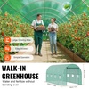image:imageVEVOR Walkin Greenhouse 54 x 811 x 772 Greenhouse for Outdoors with Windows PE Cover 2 Tiers 14 Shelves RollUp Zipper Door Walk in Green House Portable Plant Garden Hot House for BackyardGreen