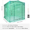 image:imageVEVOR Walkin Greenhouse 54 x 811 x 772 Greenhouse for Outdoors with Windows PE Cover 2 Tiers 14 Shelves RollUp Zipper Door Walk in Green House Portable Plant Garden Hot House for BackyardGreen