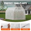 image:imageVEVOR Walkin Greenhouse 54 x 811 x 772 Greenhouse for Outdoors with Windows PE Cover 2 Tiers 14 Shelves RollUp Zipper Door Walk in Green House Portable Plant Garden Hot House for BackyardWhite