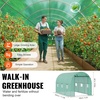 image:imageVEVOR Walkin Greenhouse 54 x 811 x 772 Greenhouse for Outdoors with Windows PE Cover 2 Tiers 14 Shelves RollUp Zipper Door Walk in Green House Portable Plant Garden Hot House for BackyardGreen