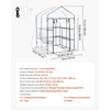 image:imageVEVOR Walkin Greenhouse 54 x 811 x 772 Greenhouse for Outdoors with Windows PE Cover 2 Tiers 14 Shelves RollUp Zipper Door Walk in Green House Portable Plant Garden Hot House for BackyardClear