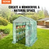 image:imageVEVOR Walkin Greenhouse 54 x 811 x 772 Greenhouse for Outdoors with Windows PE Cover 2 Tiers 14 Shelves RollUp Zipper Door Walk in Green House Portable Plant Garden Hot House for BackyardGreen