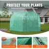 image:imageVEVOR Walkin Greenhouse 54 x 811 x 772 Greenhouse for Outdoors with Windows PE Cover 2 Tiers 14 Shelves RollUp Zipper Door Walk in Green House Portable Plant Garden Hot House for BackyardGreen