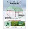 image:imageVEVOR Walkin Greenhouse 54 x 811 x 772 Greenhouse for Outdoors with Windows PE Cover 2 Tiers 14 Shelves RollUp Zipper Door Walk in Green House Portable Plant Garden Hot House for BackyardGreen