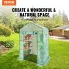 image:imageVEVOR Walkin Greenhouse 54 x 811 x 772 Greenhouse for Outdoors with Windows PE Cover 2 Tiers 14 Shelves RollUp Zipper Door Walk in Green House Portable Plant Garden Hot House for BackyardGreen