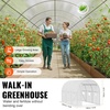 image:imageVEVOR Walkin Greenhouse 54 x 811 x 772 Greenhouse for Outdoors with Windows PE Cover 2 Tiers 14 Shelves RollUp Zipper Door Walk in Green House Portable Plant Garden Hot House for BackyardWhite