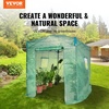 image:imageVEVOR Walkin Greenhouse 54 x 811 x 772 Greenhouse for Outdoors with Windows PE Cover 2 Tiers 14 Shelves RollUp Zipper Door Walk in Green House Portable Plant Garden Hot House for BackyardGreen