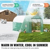 image:imageVEVOR Walkin Greenhouse 54 x 811 x 772 Greenhouse for Outdoors with Windows PE Cover 2 Tiers 14 Shelves RollUp Zipper Door Walk in Green House Portable Plant Garden Hot House for BackyardGreen