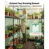 image:imageVEVOR Walkin Greenhouse 54 x 811 x 772 Greenhouse for Outdoors with Windows PE Cover 2 Tiers 14 Shelves RollUp Zipper Door Walk in Green House Portable Plant Garden Hot House for BackyardGreen