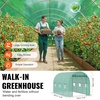 image:imageVEVOR Walkin Greenhouse 54 x 811 x 772 Greenhouse for Outdoors with Windows PE Cover 2 Tiers 14 Shelves RollUp Zipper Door Walk in Green House Portable Plant Garden Hot House for BackyardGreen