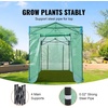 image:imageVEVOR Walkin Greenhouse 54 x 811 x 772 Greenhouse for Outdoors with Windows PE Cover 2 Tiers 14 Shelves RollUp Zipper Door Walk in Green House Portable Plant Garden Hot House for BackyardGreen