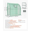 image:imageVEVOR Walkin Greenhouse 54 x 811 x 772 Greenhouse for Outdoors with Windows PE Cover 2 Tiers 14 Shelves RollUp Zipper Door Walk in Green House Portable Plant Garden Hot House for BackyardGreen