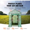 image:imageVEVOR Walkin Greenhouse 54 x 811 x 772 Greenhouse for Outdoors with Windows PE Cover 2 Tiers 14 Shelves RollUp Zipper Door Walk in Green House Portable Plant Garden Hot House for BackyardGreen