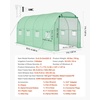 image:imageVEVOR Walkin Greenhouse 54 x 811 x 772 Greenhouse for Outdoors with Windows PE Cover 2 Tiers 14 Shelves RollUp Zipper Door Walk in Green House Portable Plant Garden Hot House for BackyardGreen