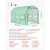 image:imageVEVOR Walkin Greenhouse 54 x 811 x 772 Greenhouse for Outdoors with Windows PE Cover 2 Tiers 14 Shelves RollUp Zipper Door Walk in Green House Portable Plant Garden Hot House for BackyardGreen