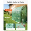 image:imageVEVOR Walkin Greenhouse 54 x 811 x 772 Greenhouse for Outdoors with Windows PE Cover 2 Tiers 14 Shelves RollUp Zipper Door Walk in Green House Portable Plant Garden Hot House for BackyardGreen
