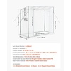 image:imageVEVOR Walkin Greenhouse 54 x 811 x 772 Greenhouse for Outdoors with Windows PE Cover 2 Tiers 14 Shelves RollUp Zipper Door Walk in Green House Portable Plant Garden Hot House for BackyardWhite