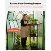 image:imageVEVOR Walkin Greenhouse 54 x 811 x 772 Greenhouse for Outdoors with Windows PE Cover 2 Tiers 14 Shelves RollUp Zipper Door Walk in Green House Portable Plant Garden Hot House for BackyardGreen