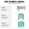 image:imageVEVOR Walkin Greenhouse 54 x 811 x 772 Greenhouse for Outdoors with Windows PE Cover 2 Tiers 14 Shelves RollUp Zipper Door Walk in Green House Portable Plant Garden Hot House for BackyardGreen