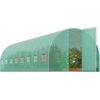 image:imageVEVOR Walkin Tunnel Greenhouse 194x97x65 ft Hoop House Greenhouse Tunnel Plant Hot House with Galvanized Steel Frame White PE Cover Rollup Zipper Door and 12 Windows for OutdoorGreen