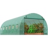 image:imageVEVOR Walkin Tunnel Greenhouse 194x97x65 ft Hoop House Greenhouse Tunnel Plant Hot House with Galvanized Steel Frame White PE Cover Rollup Zipper Door and 12 Windows for OutdoorGreen