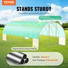 image:imageVEVOR Walkin Tunnel Greenhouse 194x97x65 ft Hoop House Greenhouse Tunnel Plant Hot House with Galvanized Steel Frame White PE Cover Rollup Zipper Door and 12 Windows for OutdoorGreen