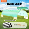image:imageVEVOR Walkin Tunnel Greenhouse 194x97x65 ft Hoop House Greenhouse Tunnel Plant Hot House with Galvanized Steel Frame White PE Cover Rollup Zipper Door and 12 Windows for OutdoorGreen