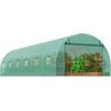 image:imageVEVOR Walkin Tunnel Greenhouse 194x97x65 ft Hoop House Greenhouse Tunnel Plant Hot House with Galvanized Steel Frame White PE Cover Rollup Zipper Door and 12 Windows for OutdoorGreen