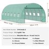 image:imageVEVOR Walkin Tunnel Greenhouse 194x97x65 ft Hoop House Greenhouse Tunnel Plant Hot House with Galvanized Steel Frame White PE Cover Rollup Zipper Door and 12 Windows for OutdoorGreen