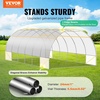image:imageVEVOR Walkin Tunnel Greenhouse 194x97x65 ft Hoop House Greenhouse Tunnel Plant Hot House with Galvanized Steel Frame White PE Cover Rollup Zipper Door and 12 Windows for OutdoorWhite
