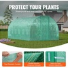 image:imageVEVOR Walkin Tunnel Greenhouse 194x97x65 ft Hoop House Greenhouse Tunnel Plant Hot House with Galvanized Steel Frame White PE Cover Rollup Zipper Door and 12 Windows for OutdoorGreen