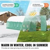 image:imageVEVOR Walkin Tunnel Greenhouse 194x97x65 ft Hoop House Greenhouse Tunnel Plant Hot House with Galvanized Steel Frame White PE Cover Rollup Zipper Door and 12 Windows for OutdoorGreen