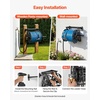 image:imageVEVOR Wall Mounted Garden Hose Reel Holds 125 ft 58inch Hose HeavyDuty Water Hose Winder SpaceSaving Design Outdoor Manual Reel with Brass Fitting and Storage Basket for Yard LawnBlack
