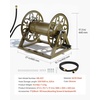 image:imageVEVOR Wall Mounted Garden Hose Reel Holds 125 ft 58inch Hose HeavyDuty Water Hose Winder SpaceSaving Design Outdoor Manual Reel with Brass Fitting and Storage Basket for Yard LawnBronze