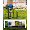 image:imageVEVOR Wall Mounted Garden Hose Reel Holds 125 ft 58inch Hose HeavyDuty Water Hose Winder SpaceSaving Design Outdoor Manual Reel with Brass Fitting and Storage Basket for Yard LawnBlack