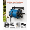 image:imageVEVOR Wall Mounted Garden Hose Reel Holds 125 ft 58inch Hose HeavyDuty Water Hose Winder SpaceSaving Design Outdoor Manual Reel with Brass Fitting and Storage Basket for Yard LawnBlack