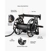 image:imageVEVOR Wall Mounted Garden Hose Reel Holds 125 ft 58inch Hose HeavyDuty Water Hose Winder SpaceSaving Design Outdoor Manual Reel with Brass Fitting and Storage Basket for Yard LawnBlack
