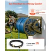 image:imageVEVOR Wall Mounted Garden Hose Reel Holds 125 ft 58inch Hose HeavyDuty Water Hose Winder SpaceSaving Design Outdoor Manual Reel with Brass Fitting and Storage Basket for Yard LawnBronze