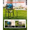 image:imageVEVOR Wall Mounted Garden Hose Reel Holds 125 ft 58inch Hose HeavyDuty Water Hose Winder SpaceSaving Design Outdoor Manual Reel with Brass Fitting and Storage Basket for Yard LawnBlack