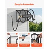 image:imageVEVOR Wall Mounted Garden Hose Reel Holds 125 ft 58inch Hose HeavyDuty Water Hose Winder SpaceSaving Design Outdoor Manual Reel with Brass Fitting and Storage Basket for Yard LawnBlack