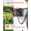image:imageVEVOR Wall Mounted Garden Hose Reel Holds 125 ft 58inch Hose HeavyDuty Water Hose Winder SpaceSaving Design Outdoor Manual Reel with Brass Fitting and Storage Basket for Yard LawnBlack