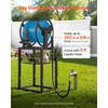 image:imageVEVOR Wall Mounted Garden Hose Reel Holds 125 ft 58inch Hose HeavyDuty Water Hose Winder SpaceSaving Design Outdoor Manual Reel with Brass Fitting and Storage Basket for Yard LawnBlack