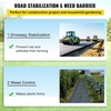 image:imageVEVOR Weed Barrier Fabric Heavy Duty 4x100FT 58oz Woven Landscape Fabric Garden Fabric Weed Barrier Weed Control Fabric Ground Cover Geotextile Fabric for Landscaping Weed Block Gardening MatWoven