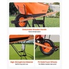 image:imageVEVOR Wheelbarrow Cart 6 Cu Ft Load amp 330 lbs Capacity One Wheel Garden Dump Cart Wheel Barrow with Metal Handle amp 16 Wide Track Wheels Easy Loading Utility Yard Cart amp Wagons for Lawn Farm6 Cu Ft Load  330 lbs