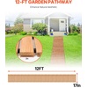image:imageVEVOR Wooden Garden Pathway Roll Out Cedar Outdoor Walkway 8 ft x 17 in NonSlip Curved Garden Walkway Beach Wood Road FloorDecorative Lawn Paver for Backyard Boardwalk Wedding Party12ft17in