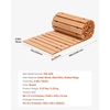 image:imageVEVOR Wooden Garden Pathway Roll Out Cedar Outdoor Walkway 8 ft x 17 in NonSlip Curved Garden Walkway Beach Wood Road FloorDecorative Lawn Paver for Backyard Boardwalk Wedding Party8ft17in