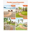 image:imageVEVOR Wooden Garden Pathway Roll Out Cedar Outdoor Walkway 8 ft x 17 in NonSlip Curved Garden Walkway Beach Wood Road FloorDecorative Lawn Paver for Backyard Boardwalk Wedding Party8ft17in